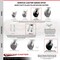 Service Caster 6 Inch Kingpinless Glass Filled Nylon Caster Brakes/Swivel Locks 2 Rigid, 2PK SCC-KP30S620-GFNR-SLB-BSL-2-R-2 - alternate 2